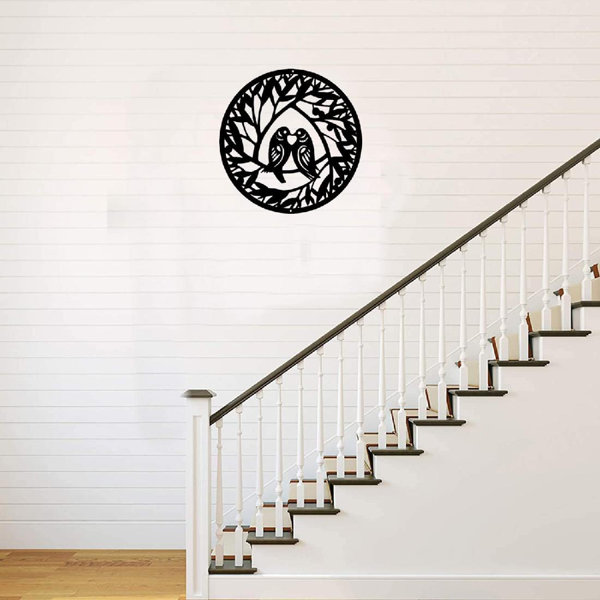 Red Barrel Studio® Love Birds Metal Wall Art Decor For Home,Metal Art